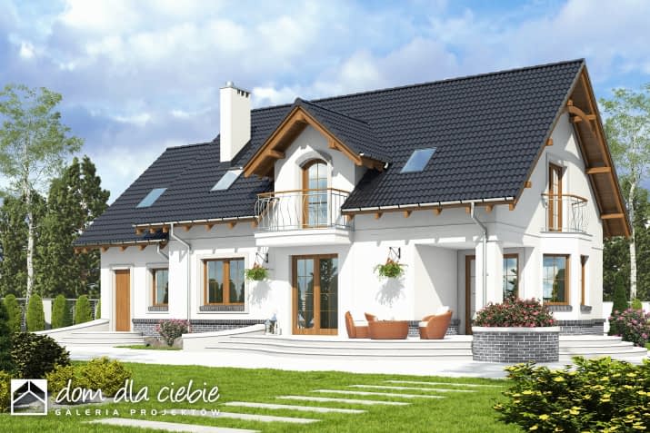 Dom Dla Ciebie 7 z garażem - wizualizacja 2
