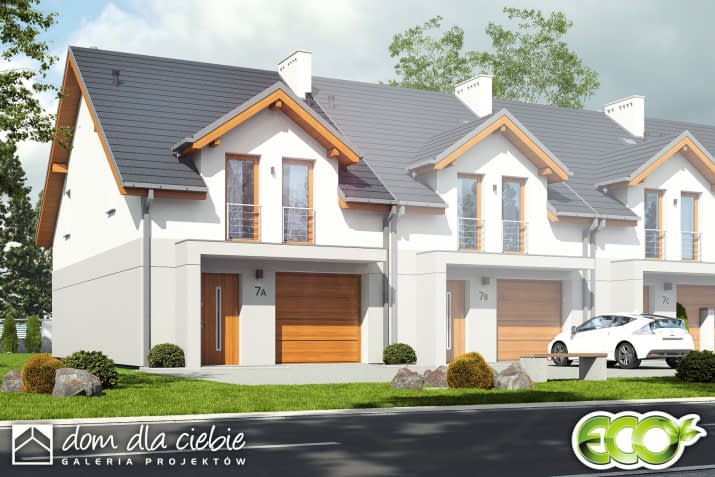 Jukka A1-SZL z garażem - wizualizacja 2