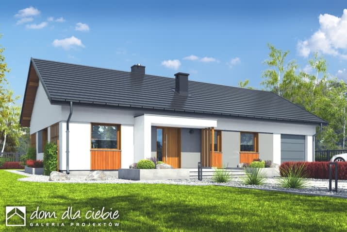 Kaja II z garażem - wizualizacja 2