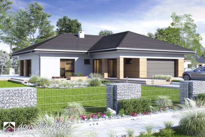 Dolomit III z garażem 2st. - wizualizacja 2