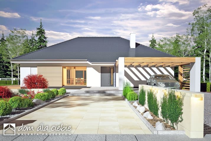 Arnika II wiata z wiatą - wizualizacja 2