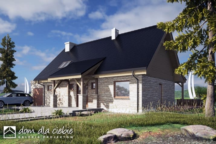 Ziomek z garażem - wizualizacja 2