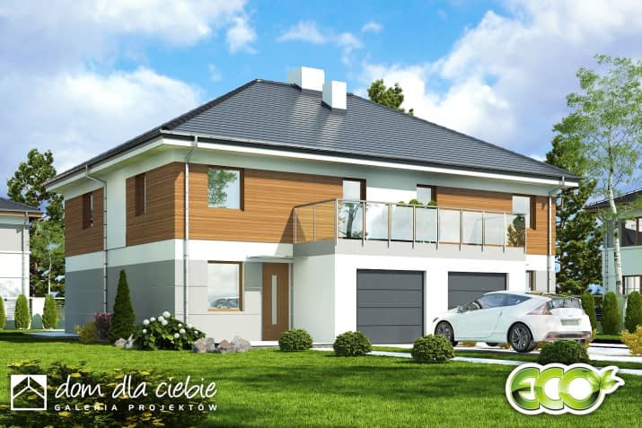 Zyta II z garażem - wizualizacja 2