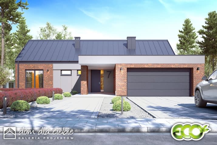 Hyzop II A1 z garażem 2st. - wizualizacja 2