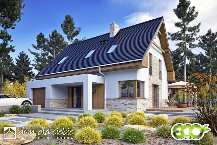 Karla z garażem - wizualizacja 2