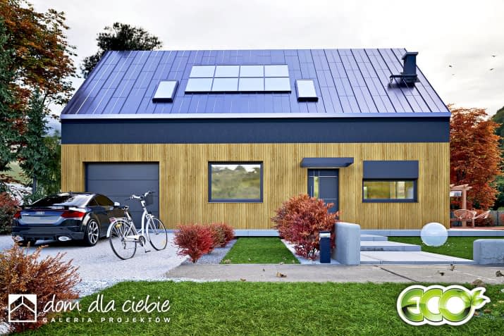 Hazi z garażem - wizualizacja 2