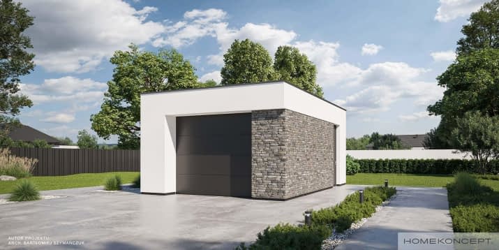Garaż HOMEKONCEPT G 05 - wizualizacja 2