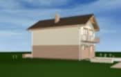 Dom z piętrem - wizualizacja 8