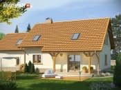 Granat 2 2G z garażem dwustanowiskowym - wizualizacja 3