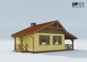BAZYLEA C dom mieszkalny, całoroczny szkielet drewniany - wizualizacja 4