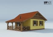 BAZYLEA C dom mieszkalny, całoroczny szkielet drewniany - wizualizacja 5