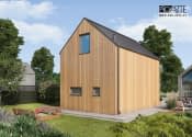 MOCA 2 C szkielet drewniany dom całoroczny, mieszkalny z pompą ciepła i podłogówką - wizualizacja 4