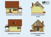 ORLEAN C dom mieszkalny, całoroczny szkielet drewniany ogrzewanie kominek z płaszczem wodnym - wizualizacja 6