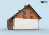 AVALON szkielet drewniany, dom mieszkalny jednorodzinny z poddaszem użytkowym - wizualizacja 3