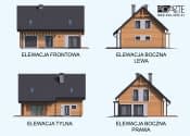 RIO 2 projekt domu z bali drewnianych - wizualizacja 4