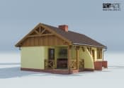 AROSA C szkielet drewniany, dom mieszkalny, całoroczny - wizualizacja 5