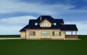 Projekt domu Hornówek – widok bryły domu 1