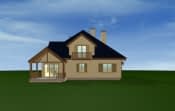 Projekt domu Hornówek – widok bryły domu 2