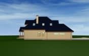 Projekt domu Hornówek – widok bryły domu 3