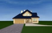 Projekt domu Hornówek – widok bryły domu 4