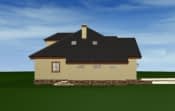Projekt domu Zacisze 2 – widok bryły domu 3