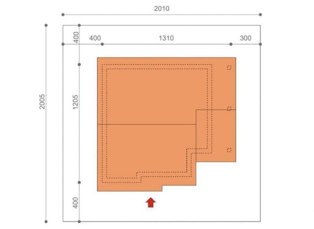 Rzut projektu Nel IIN+ - rzut sytuacyjny