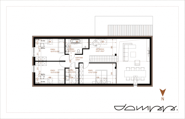 Rzut projektu HOUSE 01 - Rzut poddasza