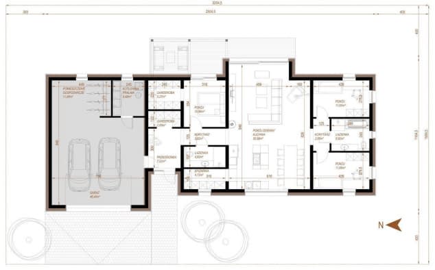 Rzut projektu HOUSE 26 - Rzut parteru