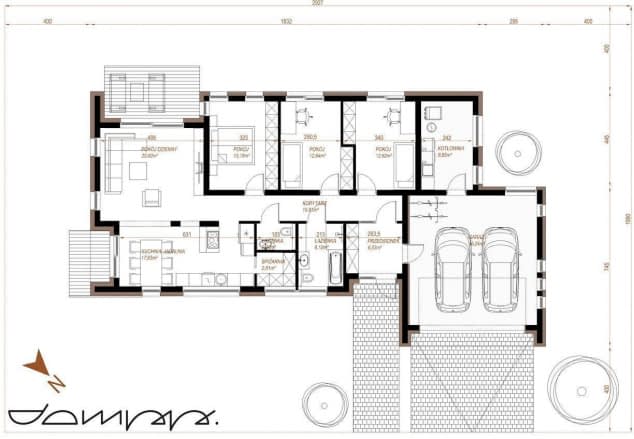Rzut projektu HOUSE 04 - Rzut parteru
