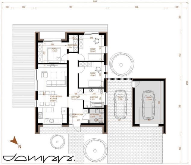 Rzut projektu HOUSE 14 - Rzut parteru