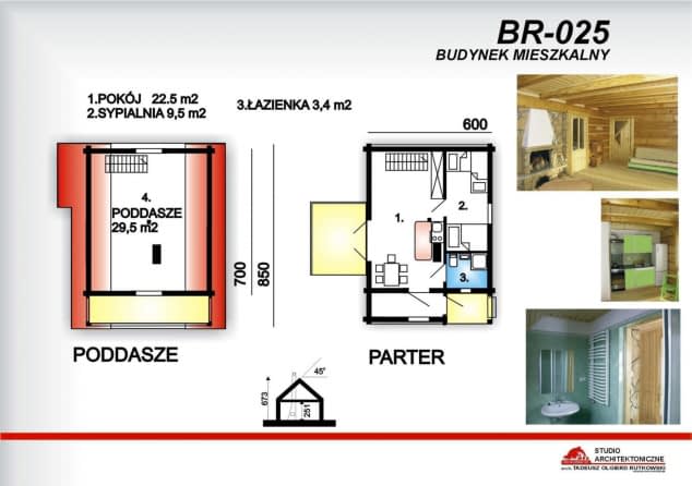 Rzut projektu BR-025 - Rzut