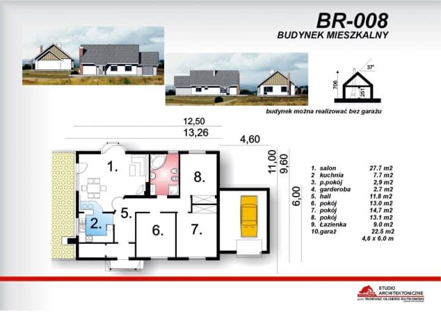 Rzut projektu BR-008 - Rzut
