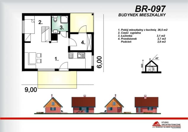 Rzut projektu BR-097 - Rzut