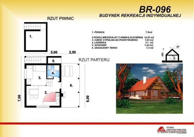 Rzut projektu BR-096 - Rzut