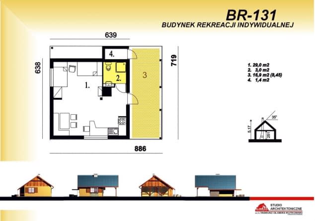 Rzut projektu BR-131 - Rzut