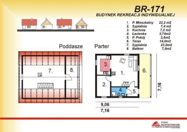 Rzut projektu BR-171 - Rzut