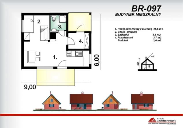 Rzut projektu BR-097drb - Rzut