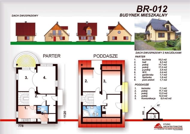 Rzut projektu BR-012 - Rzut