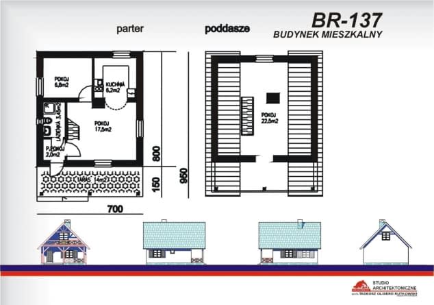 Rzut projektu BR-137 - Rzut