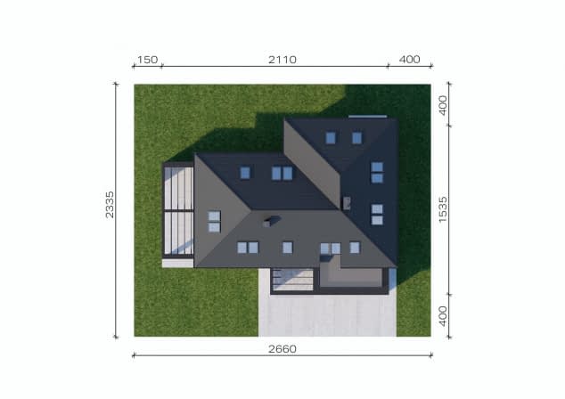 Rzut projektu NewHouse 707 - Usytuowanie na działce
