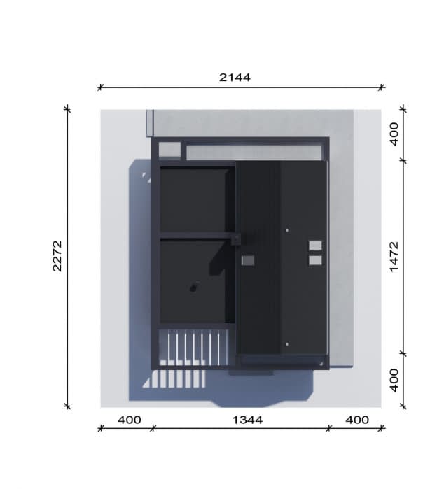 Rzut projektu NewHouse 790 w2 - Usytuowanie na działce