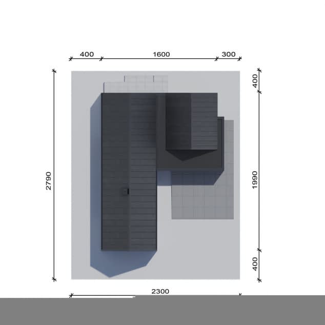 Rzut projektu NewHouse 719 w2 G2 - Usytuowanie na działce