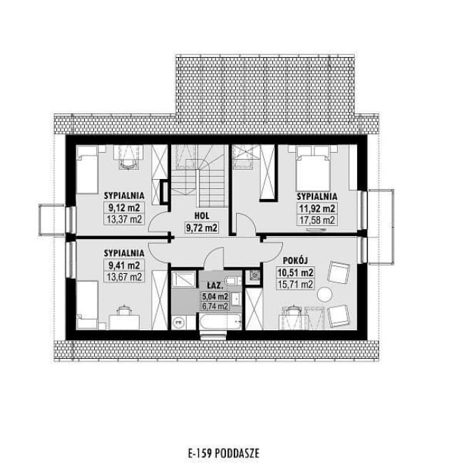 Rzut projektu E-159 -  