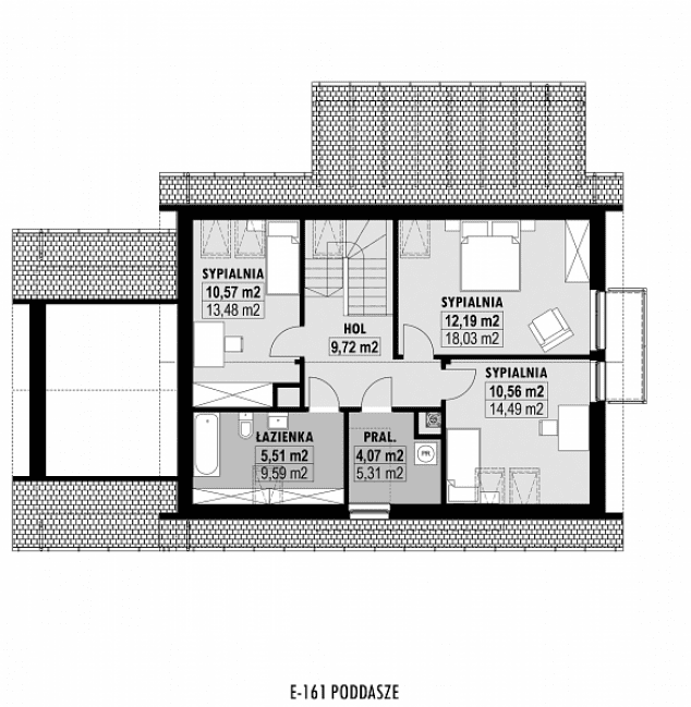 Rzut projektu E-161 -  