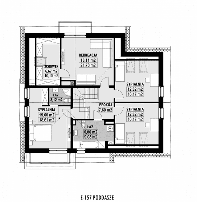 Rzut projektu E-157 -  
