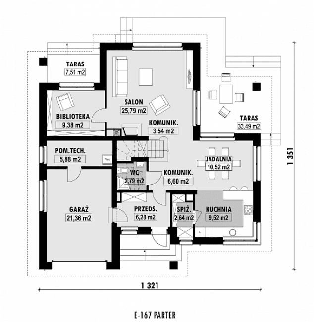 Rzut projektu E-167 -  