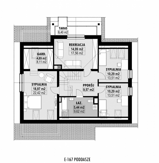 Rzut projektu E-167 -  