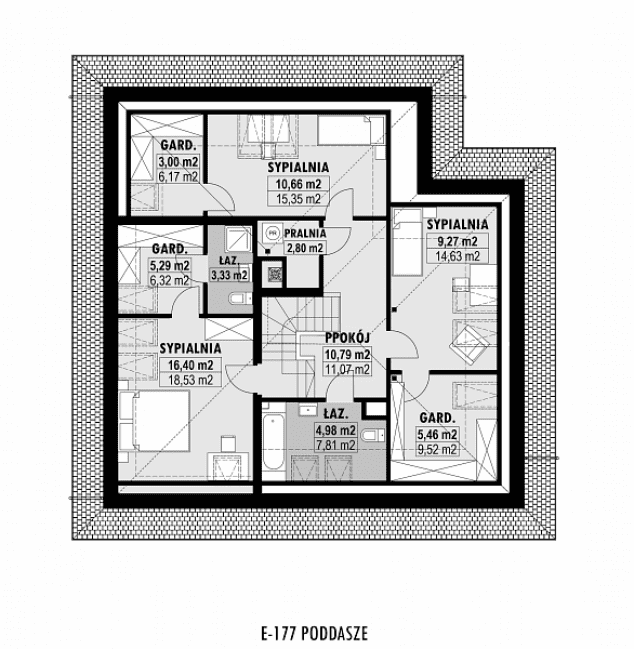 Rzut projektu E-177 -  