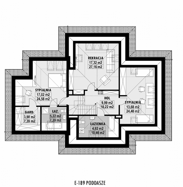 Rzut projektu E-189 -  