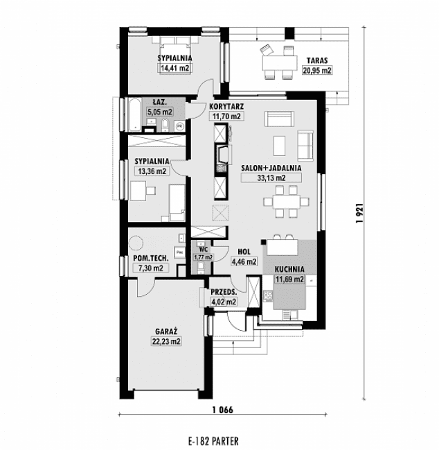 Rzut projektu E-182 -  